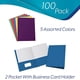 thumbnail image 2 of Folders VEEBOOST 2 bolsillos con capacidad para 100 hojas, varios colores, 100, 2 of 6