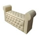 thumbnail image 3 of Banqueta Baul HVM Capitone beige CueroPU B/diamante, 3 of 3