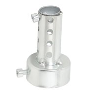 Ioensy - Silenciador De Escape Para Motocicleta, Eliminación De Ruido Para Motocicleta, 48Mm, Corto, Plateado