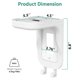 thumbnail image 3 of Soporte de pared Outlet Shelf WALI OSH002-W blanco, 3 of 9