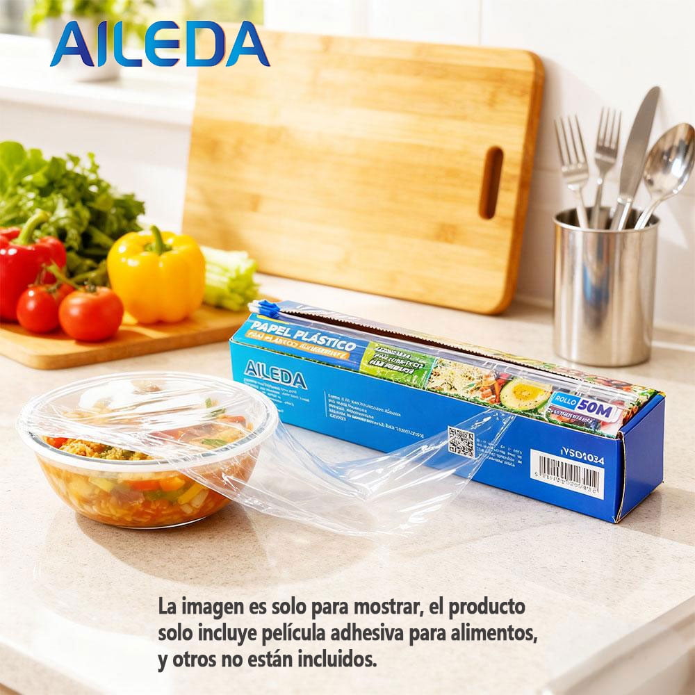 Film Aileda Plastica 50 Metros Con Cierra De Corte Transpar