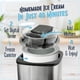 thumbnail image 3 of Máquina para hacer helado eléctrica de acero inoxidable Nostalgia de 2 cuartos, 3 of 7