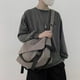 thumbnail image 3 of Vintage Canvas Crossbody Bag, Large Capacity Messenger Bag, Simple Student Shoulder Bag, 3 of 4