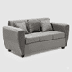 thumbnail image 3 of Living Kansas 3 Cuerpos + 2 Pouf Felpa Gris, 3 of 5