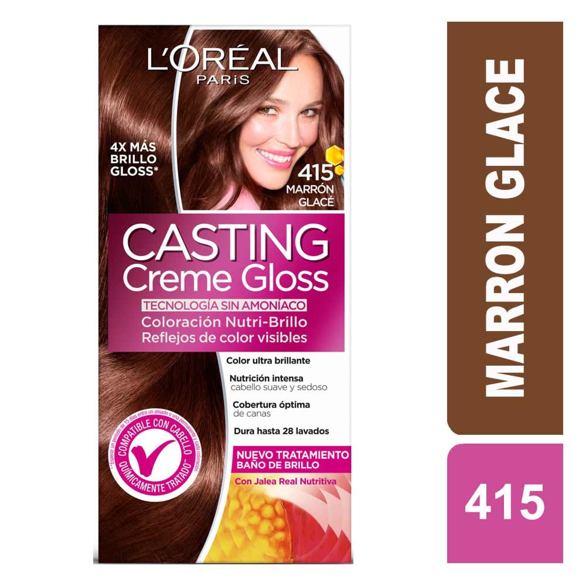 Coloración Casting Cabello Creme Gloss Marrón Glace 415