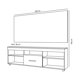 thumbnail image 3 of Rack Panel Tv 70 Amsterdam Castaño Negro, 3 of 3