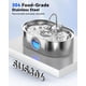 thumbnail image 4 of Fuente de agua para perros ECOCONUT 13L de acero inoxidable para perros grandes, 4 of 9