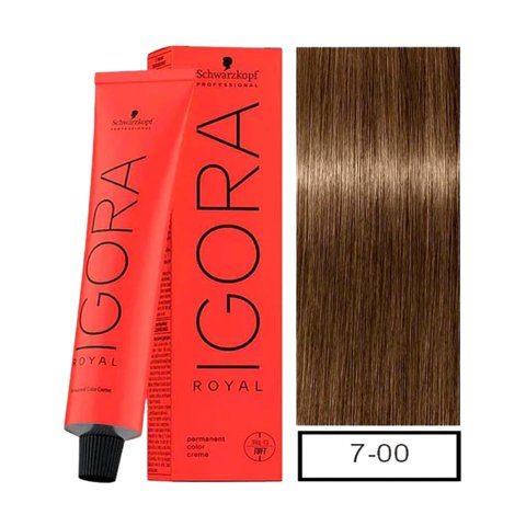 Schwarzkopf - Tintura Igora Royal 7-0 Rubio Medio Natural + Oxigenta 20V