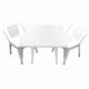 thumbnail image 2 of Living Combo Set Mesa + 2 Sillas Para Niños Blanco, 2 of 3