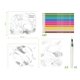 thumbnail image 2 of Set de Dibujo Acuarela Maped Aqua'Art Metal Dinosaurios, 2 of 5