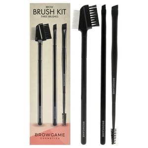 Browgame - Kit De Pincel Para Cejas De Para Mujeres: Pincel Para Cejas Combo Signiture, Pincel Para Cejas En Ángulo Signiture, Pincel Para Cejas De Doble Punta