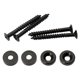 thumbnail image 1 of Juego De 4 Tornillos De Bujes De Junta De Acero Para Placa De Cuello De Bajo De Guitarra Negro, 1 of 3