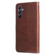 thumbnail image 2 of Funda tipo cartera para Samsung Galaxy A16 con bolsillo con cremallera y ranuras para tarjetas – Función de soporte Marrón, 2 of 6