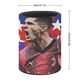 thumbnail image 2 of Christian Pulisic-theme Cylinder Pen Holder Pencil Organizer with Flannel Lining PVC Leather Material Cardboard Base for study work 10*8CM, 2 of 6