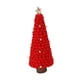 thumbnail image 3 of Estatua De árbol De Navidad Con Escultura De Madera Para Centros De Mesa Con Chimenea En Interiores, Color Rojo, 3 of 3