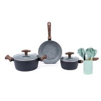 Simplit - Batería Cocina Oregon 5Pzs + Set 12 Utensilios Calipso