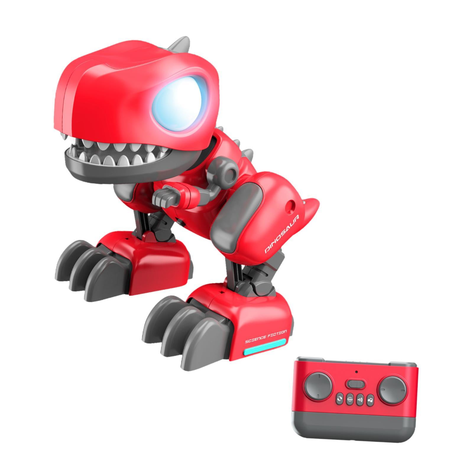 Bothyi - Juguete De Dinosaurio Mecánico Realista Con Luz, Robot De Juguete Para Niños, Niñas Y Niños Pequeños, Color Rojo