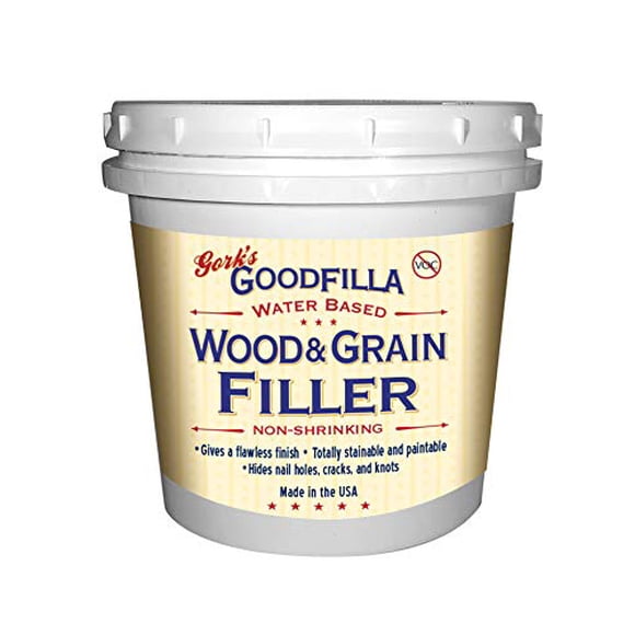 Relleno para madera y granos Goodfilla Ebony, 1 litro (1,6 kg), teñible