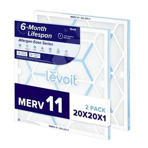 Filtro De Aire Levoit Merv 11, 20 X 20 X 1, 6 Meses, Paquete De 2 Para Aire Acondicionado Y Aire Acondicionado Doméstico
