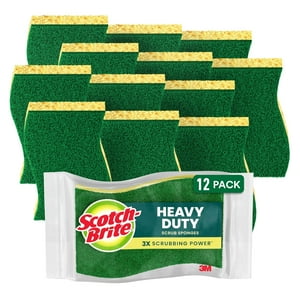 Scrub Sponge Scotch-Brite Heavy Duty 12 Esponjas De Cocina