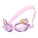 thumbnail image 4 of Gafas de natación para ni?os Gafas de silicona ajustables antiniebla Cisne morado, 4 of 5