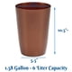 thumbnail image 4 of Bote De Basura Holdn Storage Pequeño De 6 Litros 1 58 Galones De Cobre, 4 of 9