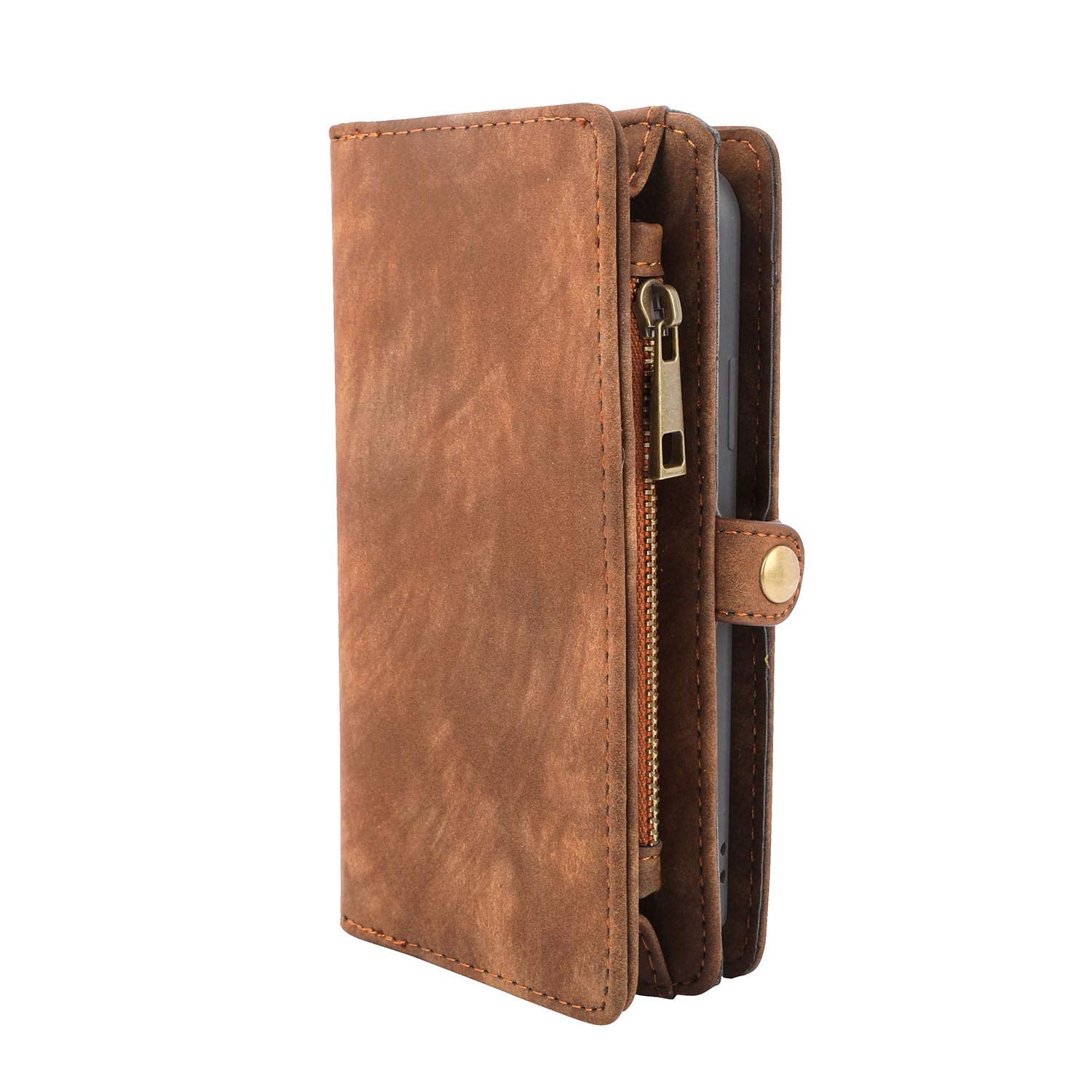 Funda Tipo Cartera Gpct Para Iphone 8 Plus Con 15 Ranuras Para Tarjetas