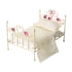 thumbnail image 3 of Cama De Casa De Muñecas A Escala 1/12, Cama De Hierro Tallado, Juego De Simulación, Cama Pequeña, Muebles Para Casa De Muñecas, Encaje Blanco, 3 of 3