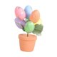thumbnail image 1 of Decoración De Pascua, Suministros Para Fiestas, Jarrón De árbol De Huevos De Pascua Para Fiesta, Casa De Vacaciones, 17cm X 7cm X 7cm, Huevo De Punto Plateado, 1 of 5