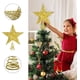 thumbnail image 5 of Estrella para árbol de Navidad, Estrella para árbol de Navidad, Decoración para la punta del árbol, Estrella navideña para árbol dorado brillante, Estrella con purpurina para árbol de Navidad, 5 of 5