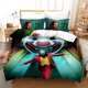 thumbnail image 1 of The Joker Horror Clown Quilt Duvet Cover Set Bedding Doona Cover3-Piece Bedding Set, 1 of 5