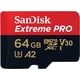 thumbnail image 1 of Tarjeta Memoria Micro SD Sandisk Extreme PRO Original 64 GB 4K U3 Compatible Go Pro Drones Microsdxc 160 mb/s (Negra) (128GB), 1 of 3