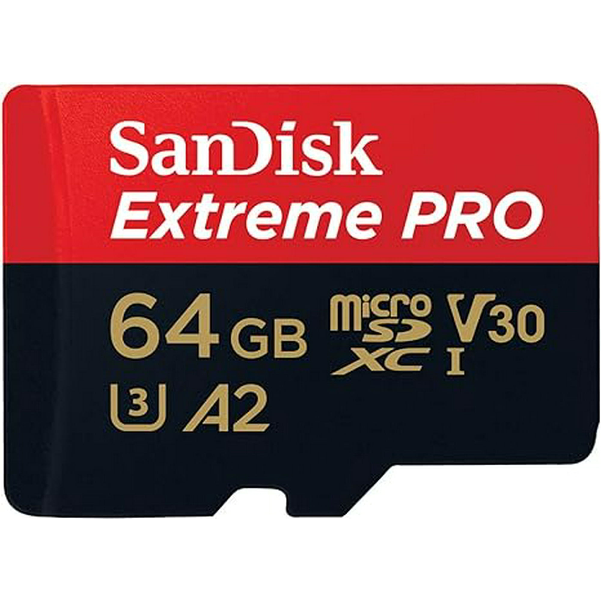 Impormaipu - Tarjeta Memoria Micro Sd Sandisk Extreme Pro Original 64 Gb 4k U3 Compatible Go Pro Drones Microsdxc 160 Mb/s (negra) (128gb)