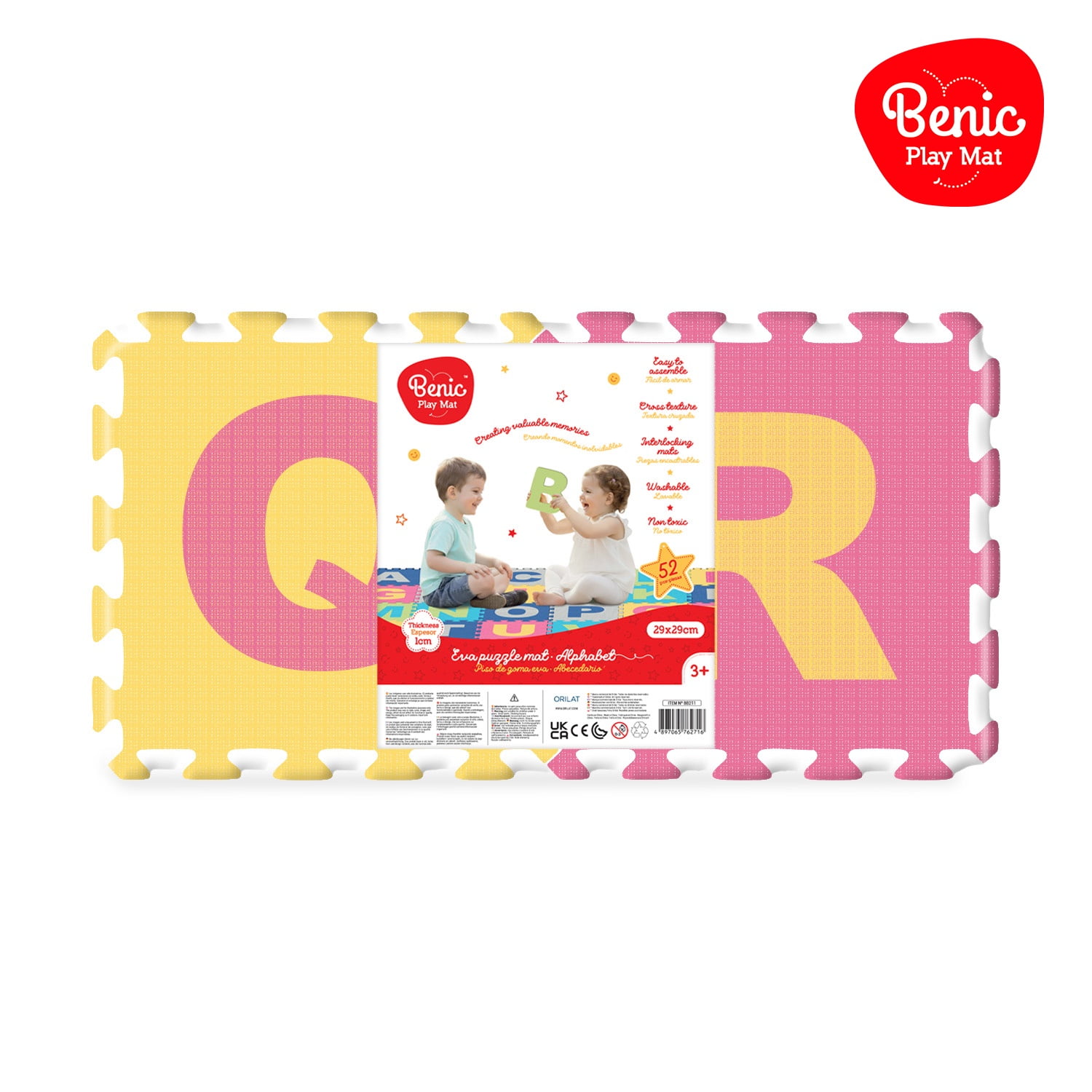 Benic Baby - Alfombra De Letras Infantil Puzzle 26 Piezas A A Z
