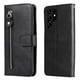 thumbnail image 1 of Funda con Cremallera para Samsung Galaxy S22 Ultra 5G, Carcasa Cartera de Cuero PU con Soporte y Tarjetero, 1 of 6