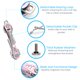 thumbnail image 2 of Llavero organizador compacto de 14 llaves rosa – EM Premium Products, 2 of 6