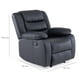 thumbnail image 4 of Berger Reclinable Moderno PU Berlin Negro KM060RBL, 4 of 13