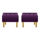 thumbnail image 1 of Set Pouf Wood 1c Felpa 01 Morado, 1 of 5