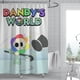 thumbnail image 2 of El mundo de Dandy Cortina de Ducha para Baño Decoración del Hogar, Cortinas de Baño Impermeables Duraderas, Cortina de Baño, Decoración de Baño para Adultos Niñas Niños, Regalos para Casa 119cmX180cm, 2 of 5