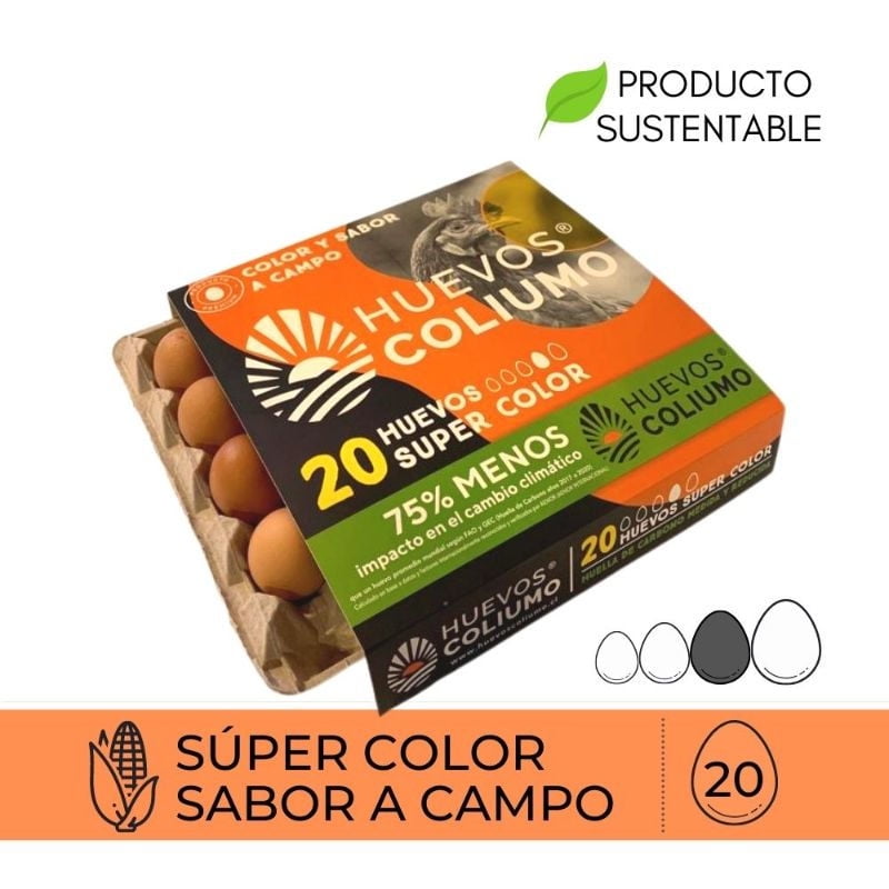 Huevos Premium Súper Color 20 Un 20 Un Coliumo