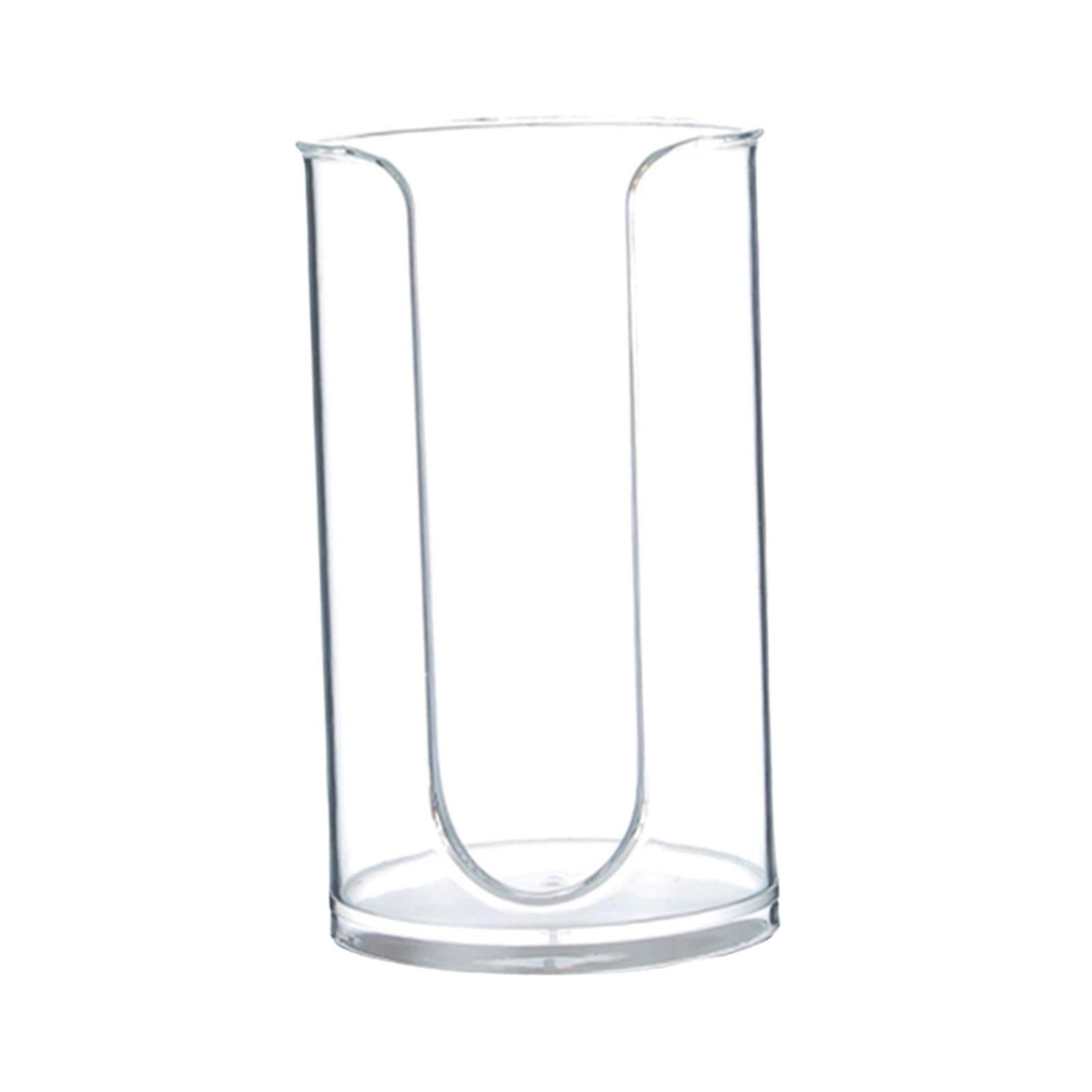 Bothyi - Dispensador De Tazas De Baño, Organizador De Tazas De Enjuague Para Encimera, Habitación De Invitados, Hogar, Transparente