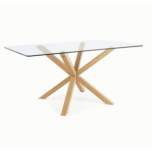 Oh! Mi Hogar ® - Mesa Ohmioh Rectangular De Vidrio 160X80Cm