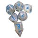 thumbnail image 4 of Dados Poliédricos Acrílicos Juguetes Ense?anza De Matemáticas Para Fiestas Juegos De Mesa Azul, 4 of 5