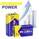 thumbnail image 4 of Pilas de 9 V PKCELL 6F22 de alta potencia y larga duración (24), 4 of 7