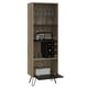 thumbnail image 5 of Bar Alto 6 Botelleros Y Portacopas Beige Y Negro, 5 of 8