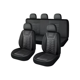 thumbnail image 1 of Set Fundas Cuero Cubre Asientos Automóvil Completo Deluxe Negro, 1 of 3