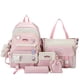 thumbnail image 1 of 5 Pcs/Set New Women's Ins Student University Backpack School Bags Teenager Girls Schoolbag Kawaii Backpack, 1 of 3