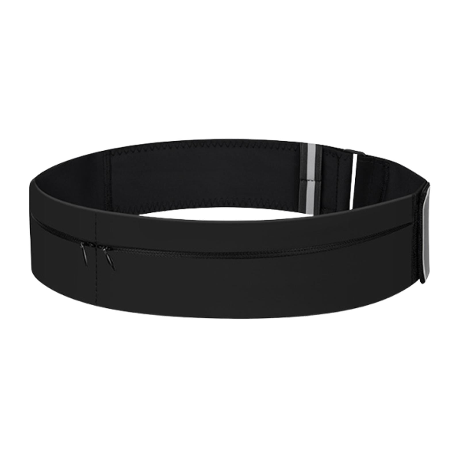 Magideal - Cinturón Para Correr, Riñonera, Cinturón Para Correr, Riñonera Portátil, Bolsa Para Correr Para Teléfono, Llaves, Artículos Esenciales Para Ciclismo Y Negro L