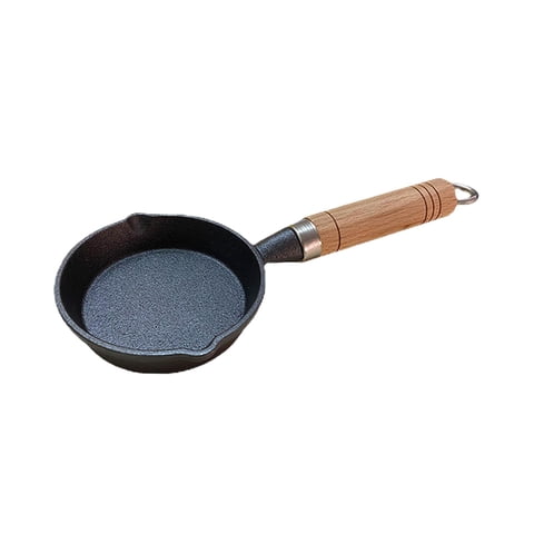 Bothyi - Sartén Para Freír Bistec, Tocino, Salchichas, Sartén, Cocina Casera Redonda, 10 Cm De Diámetro