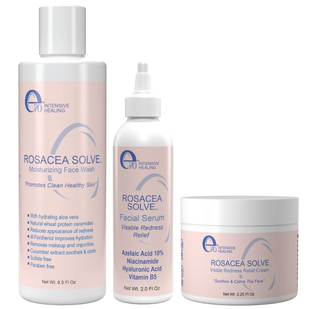 Set De Tratamiento Para La Rosácea E70 Rosacea Solve Con Crema Facial